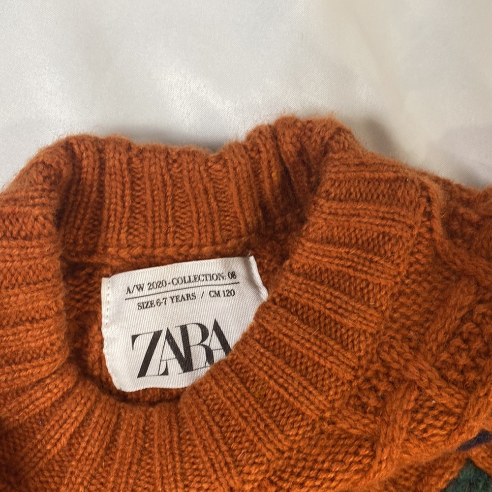 ZARA kids limited edition wool blend sweater sz 6/7 - Picture 9 of 12